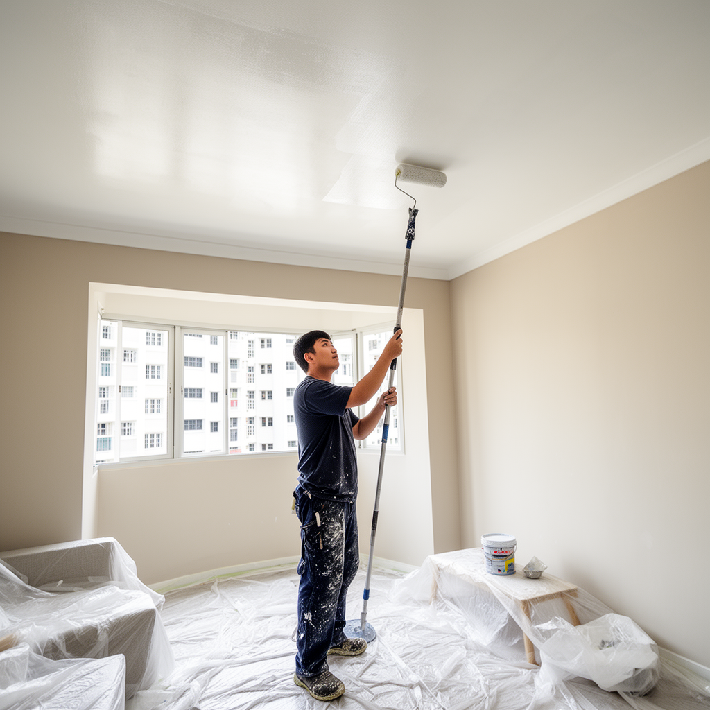 Ceiling Painting Services in Singapore: How to Refresh Stained, Yellowed and Peeling Ceilings